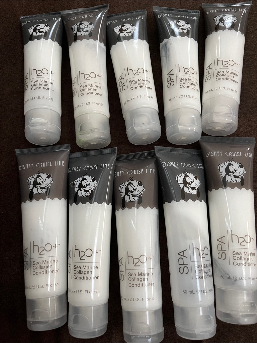 Disney H2O+ SPA Sea Marine Collagen Conditioner - White and Brown Bundle